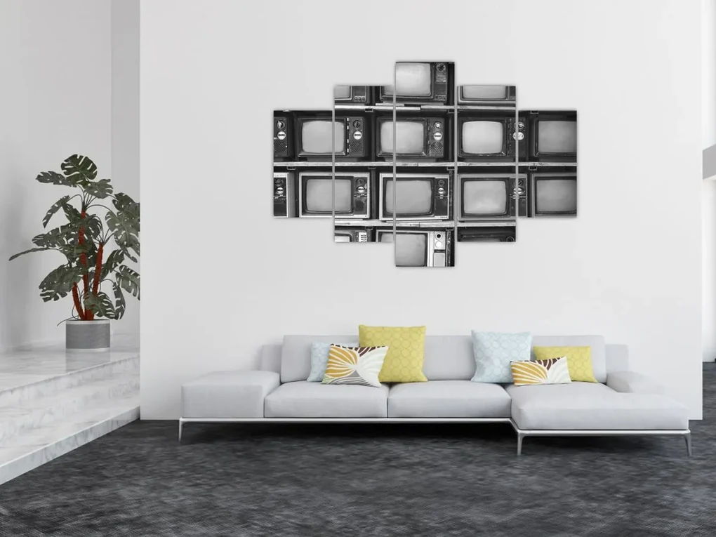 Obraz - Retro televízie (150x105 cm)