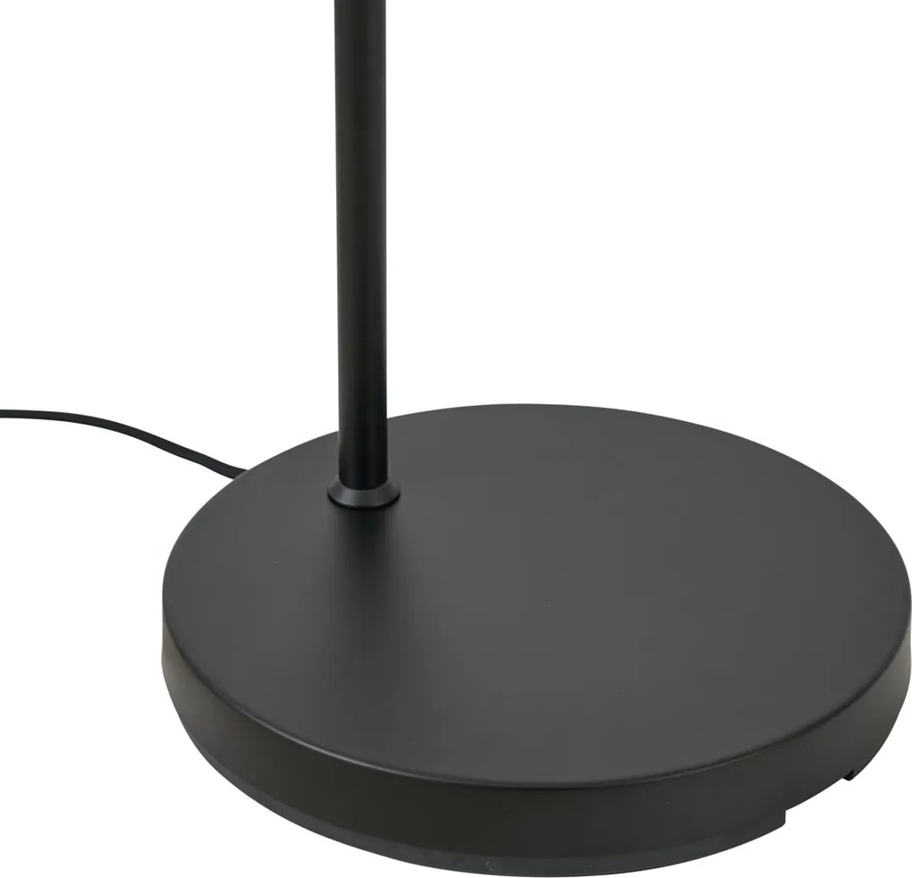 Hotelová elegantná stojacia lampa čierna a zlatá so zeleným sklom - Zuzanna