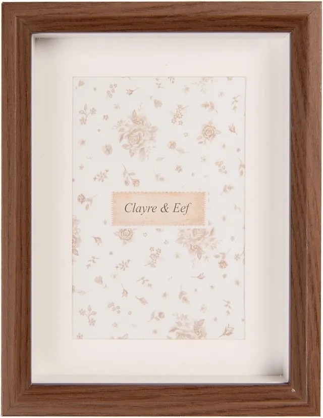 Hnedý drevený fotorámik Baltini - 17*4*22 cm / 15*20 cm