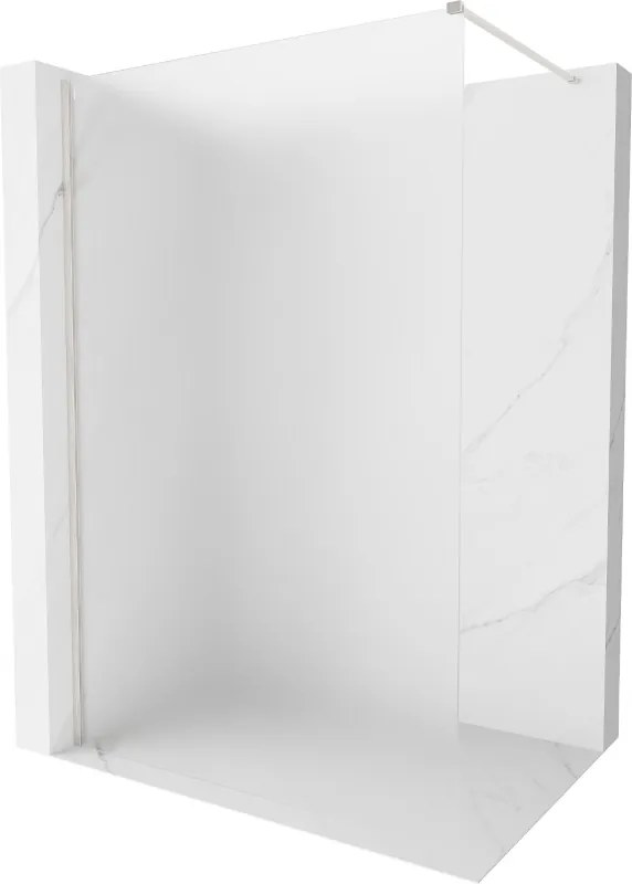 Mexen, Mexen Kioto-X sprchová stena 60 x 200 cm, matná 10 mm, matný nikel - 800-060-101-97-30-X