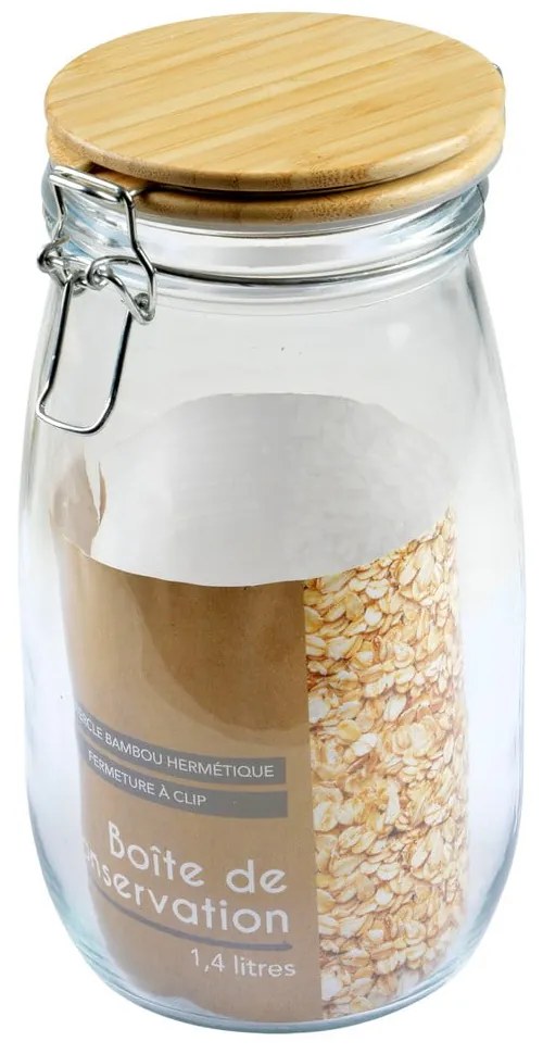 Sklenená dóza na sypké potraviny – Homéa