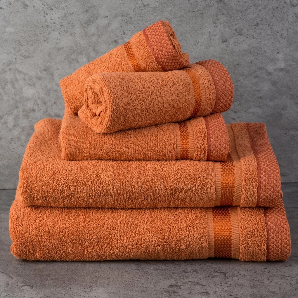 FROTÉ UTERÁK ABBIE SADA 3KS 70X140 CM ORANŽOVÁ