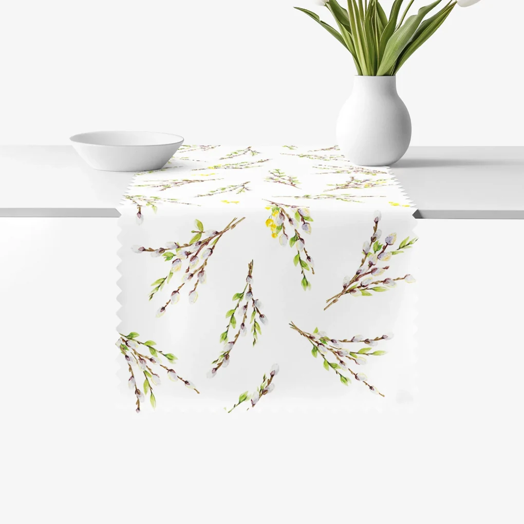 Goldea veľkonočný behúň na stôl teflónový - bahniatka 50x160 cm