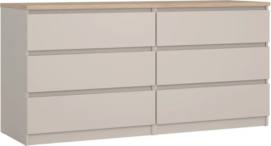 Krémovobiela komoda 154x76x50 cm Naia – Tvilum