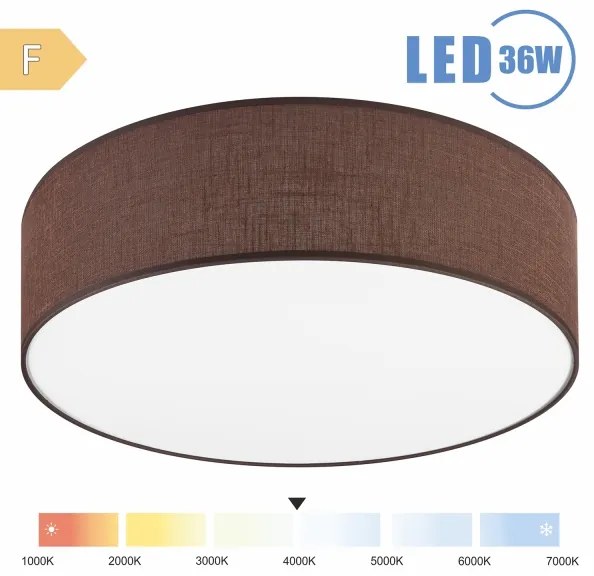 Brilagi - LED Stropné svietidlo SIRIJA LED/36W/230V pr. 45 cm hnedá