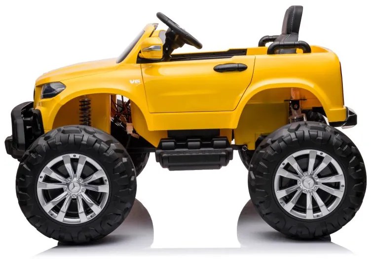 LEAN CARS ELEKTRICKÉ AUTÍČKO MERCEDES DK-MT950 4x4 LAKOVANÉ - ŽLTÉ - MOTOR 4x45W - BATÉRIA - 2x12V7Ah- 2022