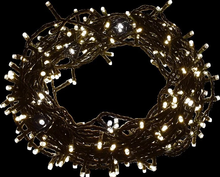 Vianočné svetielka 2/20/fle ww + cw  LED 400l zew. Tran + flash