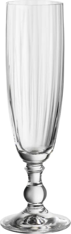 Poháre na sekt Georgia 230 ml, s optikou