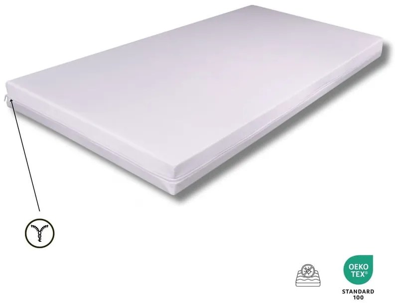 Detská posteľ Timon 160x80 cm s matracom biela