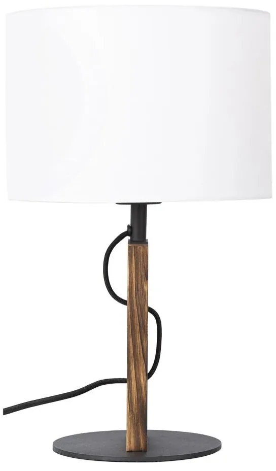 Stolná lampa PINUS 1xE27/40W/230V biela/drevo