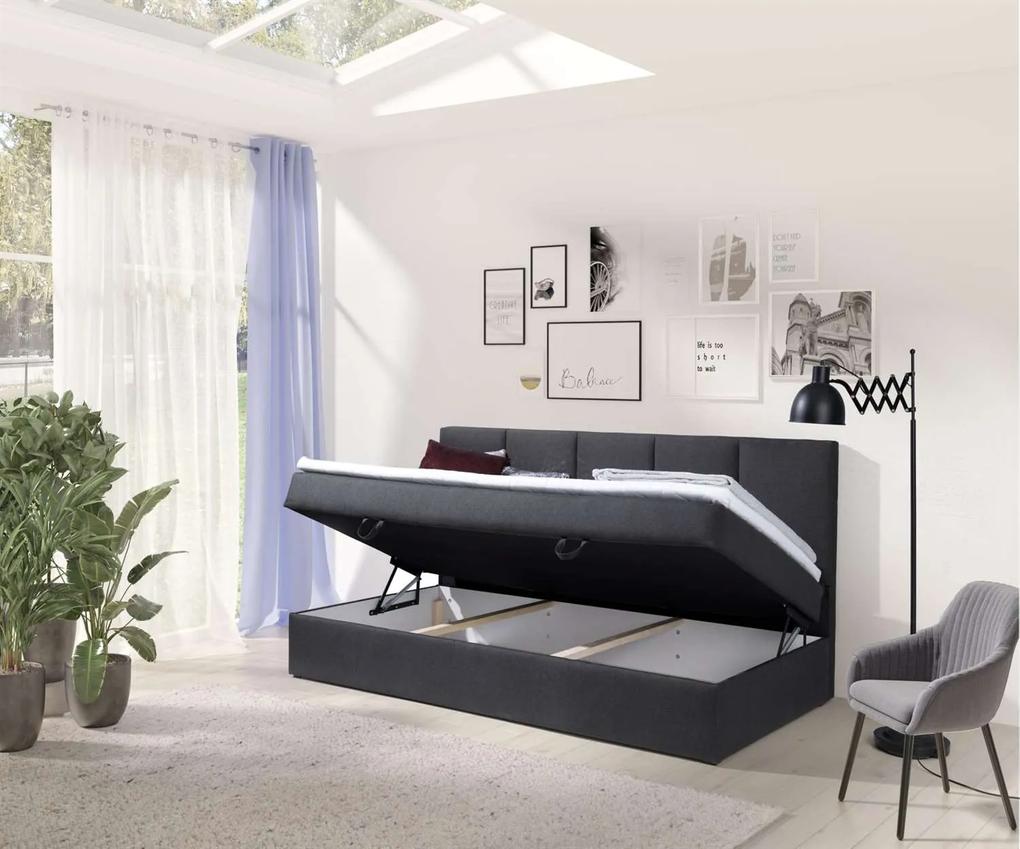 Čalúnená jednolôžková posteľ JESSICA 70 x 200 s úložným priestorom