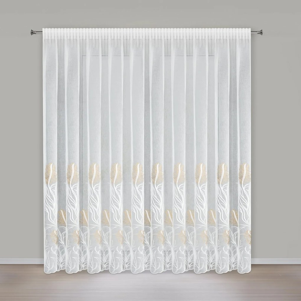 ZÁCLONA NA PÁSKE TILDA 400X270 CM LISTY
