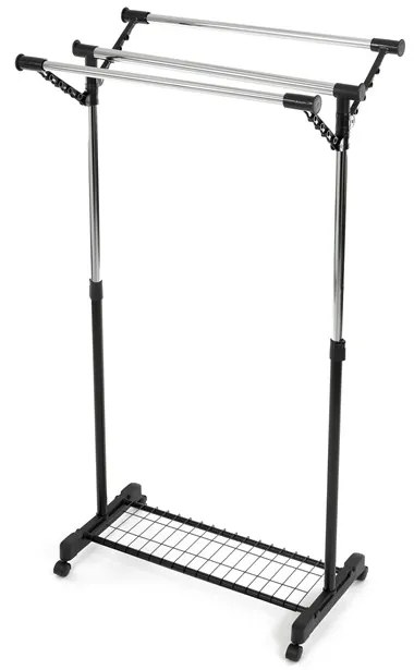 Autronic BONTEC Stojan na šaty, kov, čierna, 84521 BK Farba: Čierna