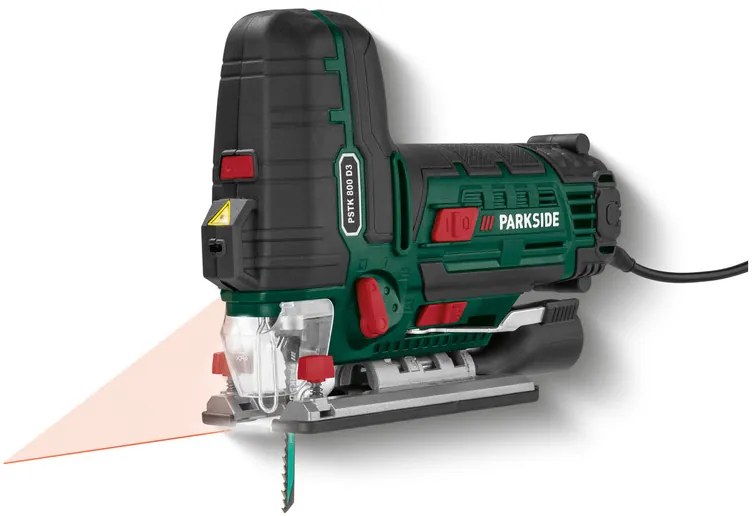 Parkside® Priamočiara kyvadlová píla Pstk 800 D3 + 2-stupňová elektrická vŕtačka PNS 300 B3 (800011447)