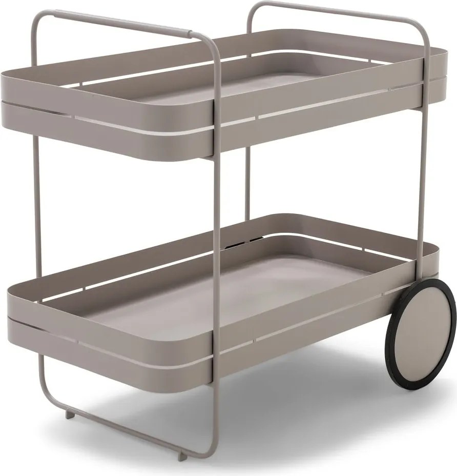 Kovový servírovací stolík na kolieskach 74x42 cm Gin &amp; Trolley – Spinder Design