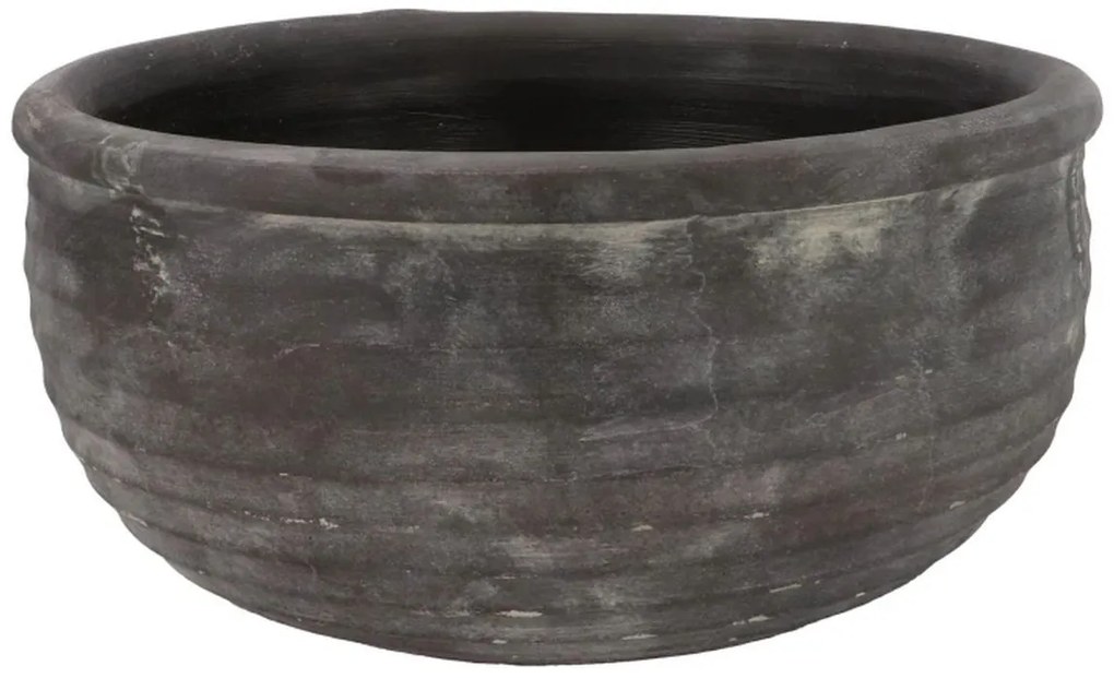 Šedá antik rustikálna misa Gamla - Ø 39*20 cm