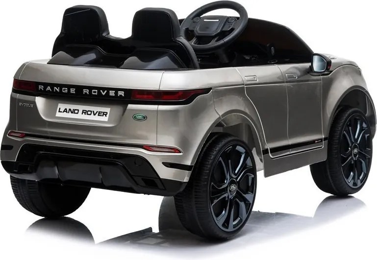 LEAN CARS Elektrické autíčko Range Rover Evoque strieborné lakované
