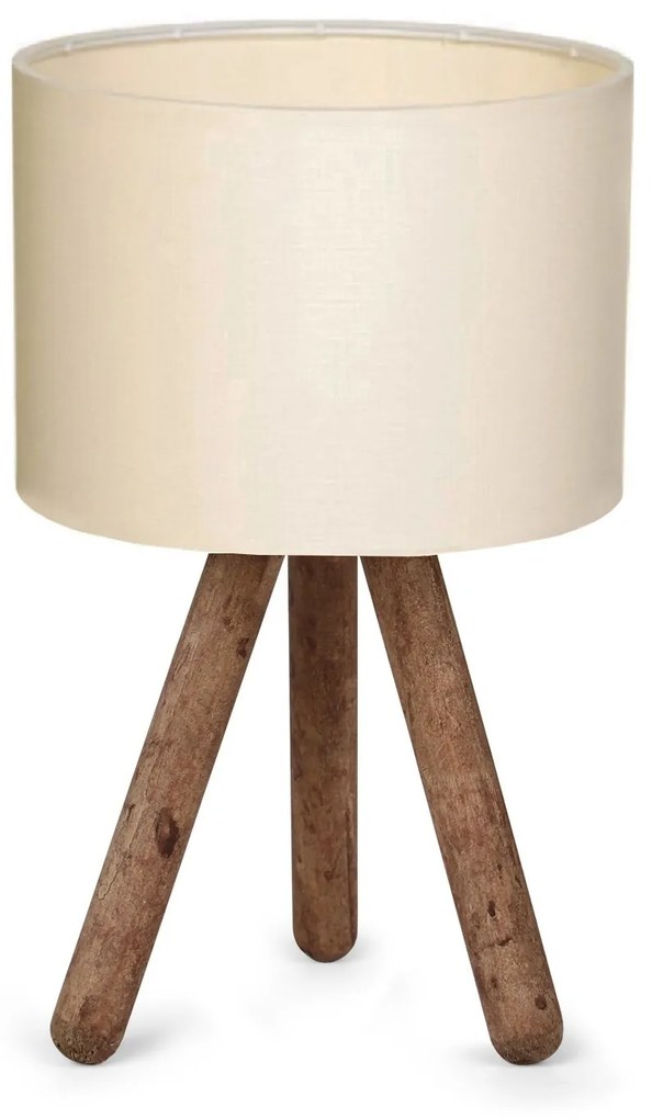 Stolní lampa Aydo I krémová/hnědá
