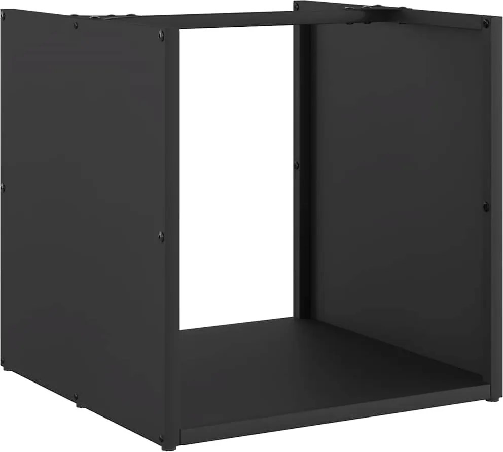 vidaXL Regál na krbové drevo, 40x40x40 cm, za studena lisovaná oceľ