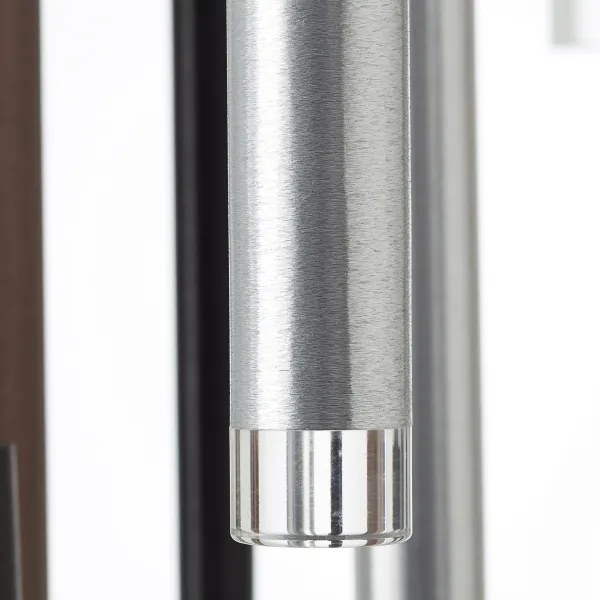 Brilliant -LED stmievateľný luster na lanku CEMBALO LED/70W/230V chróm/čierna/hnedá