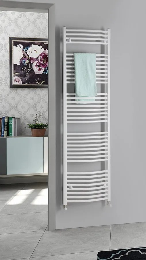 Aqualine Aqualine, ORBIT vykurovacie teleso s bočným pripojením 750x1850 mm, 1439 W, biela, ILO87T