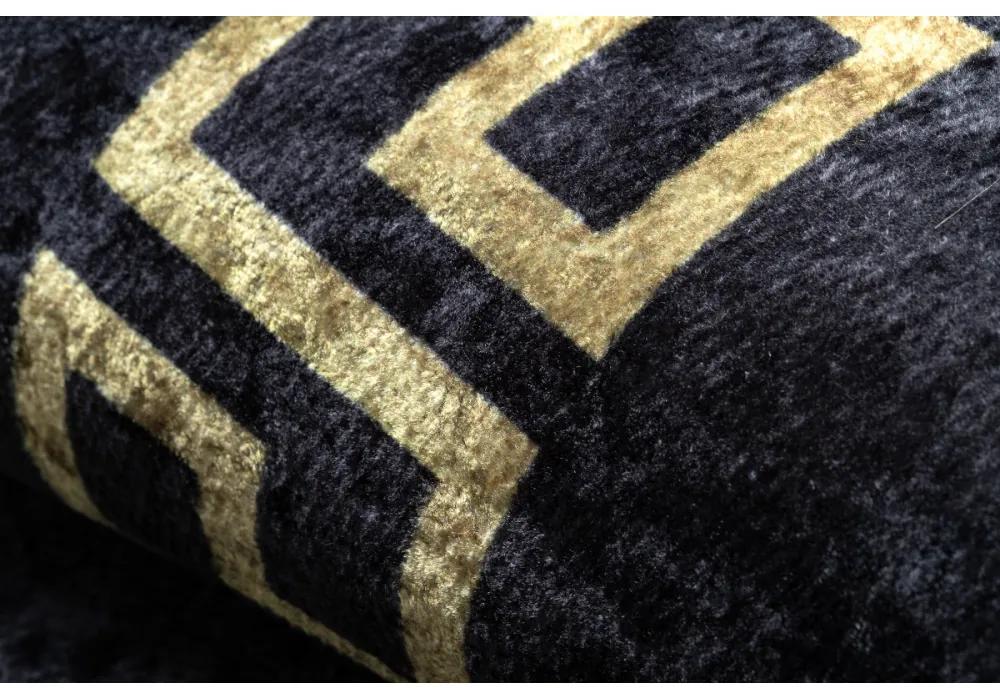 Kusový koberec Asoli čiernozlatý 140x190cm