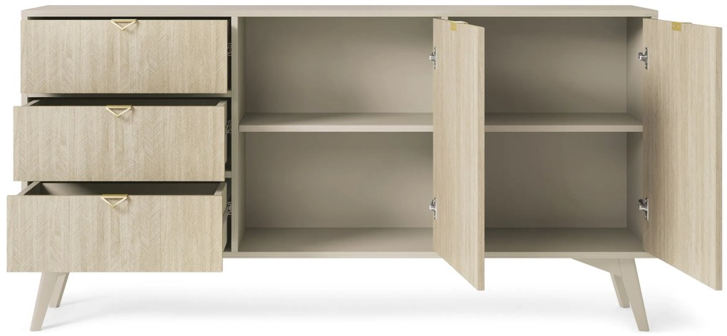 Komoda Les II 158 cm béžová