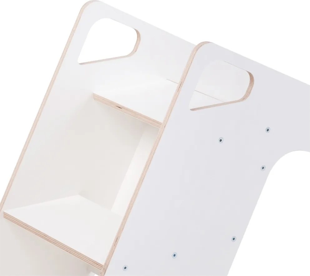 Drevená šmýkačka Baby biela