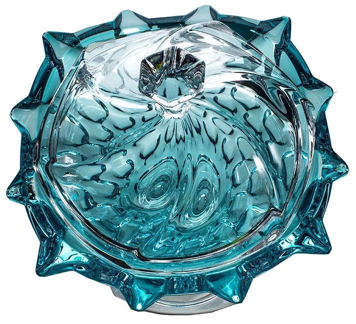 KRIŠTÁĽOVÁ MISKA BOHEMIA SAMBA AQUAMARINE 305MM