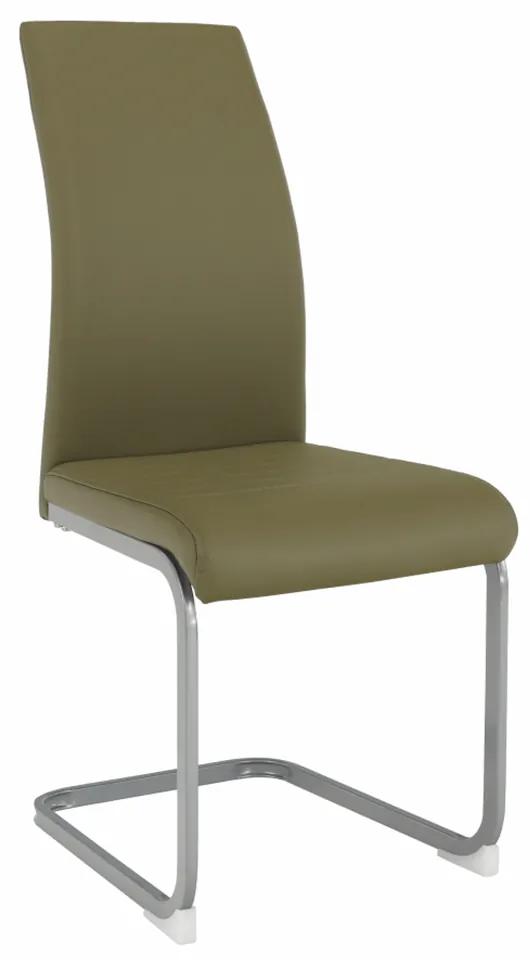Jedálenská stolička, olivovozelená/sivá, NOBATA