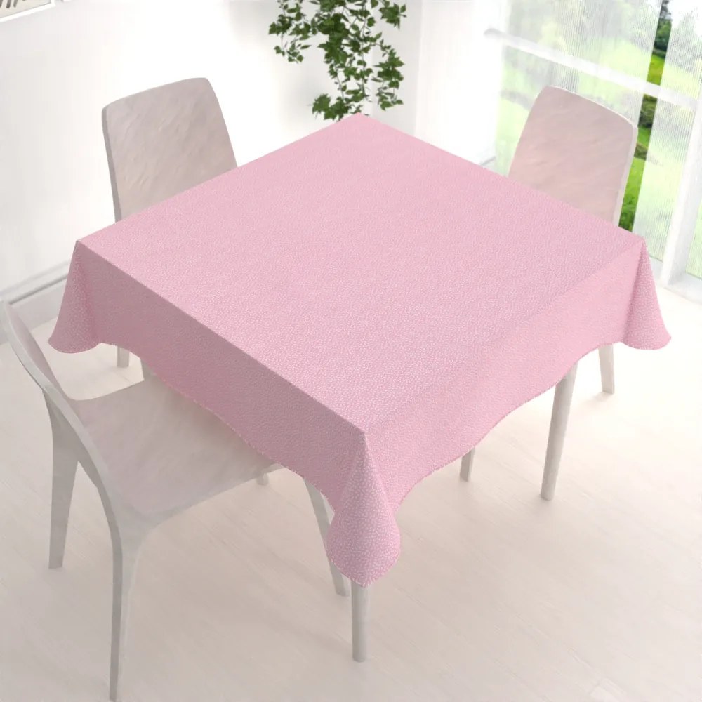 Biante Bavlnený štvorcový obrus Sandra SA-256 Ryža na ružovom 50x50 cm