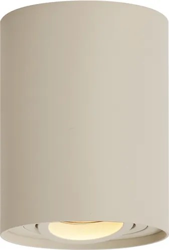 Sada 4 moderných prisadených bodových svetiel béžovej farby GU10 50 mm otočné a naklápacie - Rondoo Up