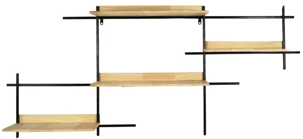 Kovová nástenná polica SQUARE 114x50 cm