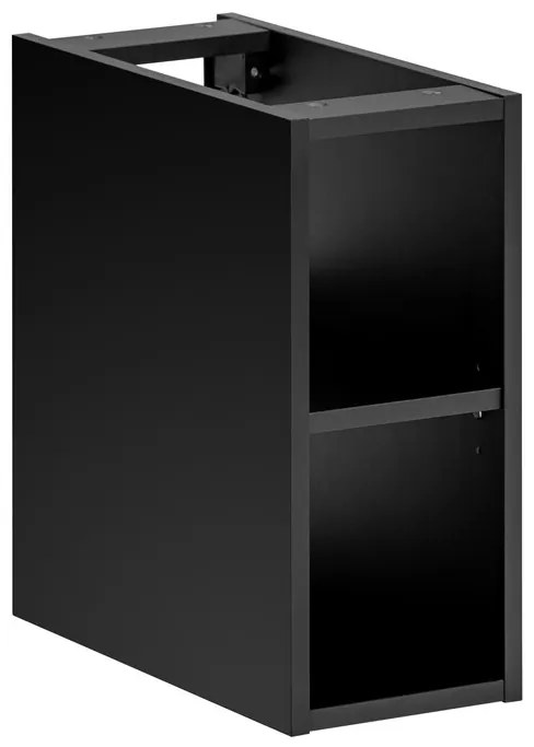 Závesná skrinka SantaFe II s doskou a umývadlom 80 cm čierna/biela