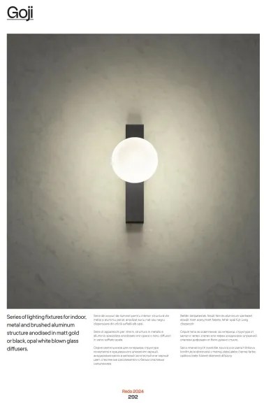 Redo 01-2377 - Luster na lanku GOJI 8xG9/28W/230V čierna