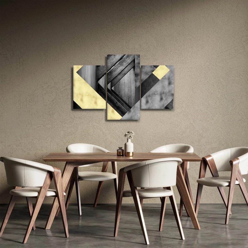 Obraz - Textúrované tvary (90x60 cm)