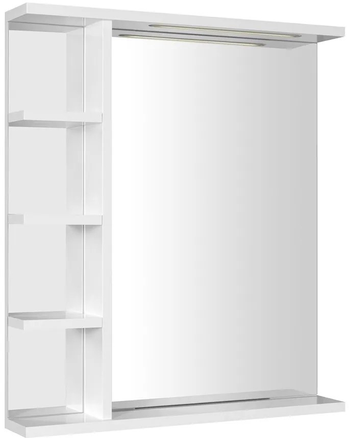 Aqualine Aqualine, KORIN STRIP zrkadlo s LED osvetlením a poličkami 60x70x12cm, KO370S