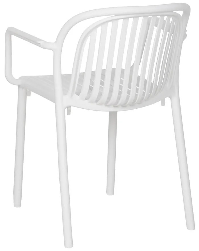 Biela plastová jedálenská stolička Alia – Ixia