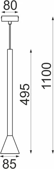Závesný luster MAZZO na lanku 1xGU10/8W/230V, béžový