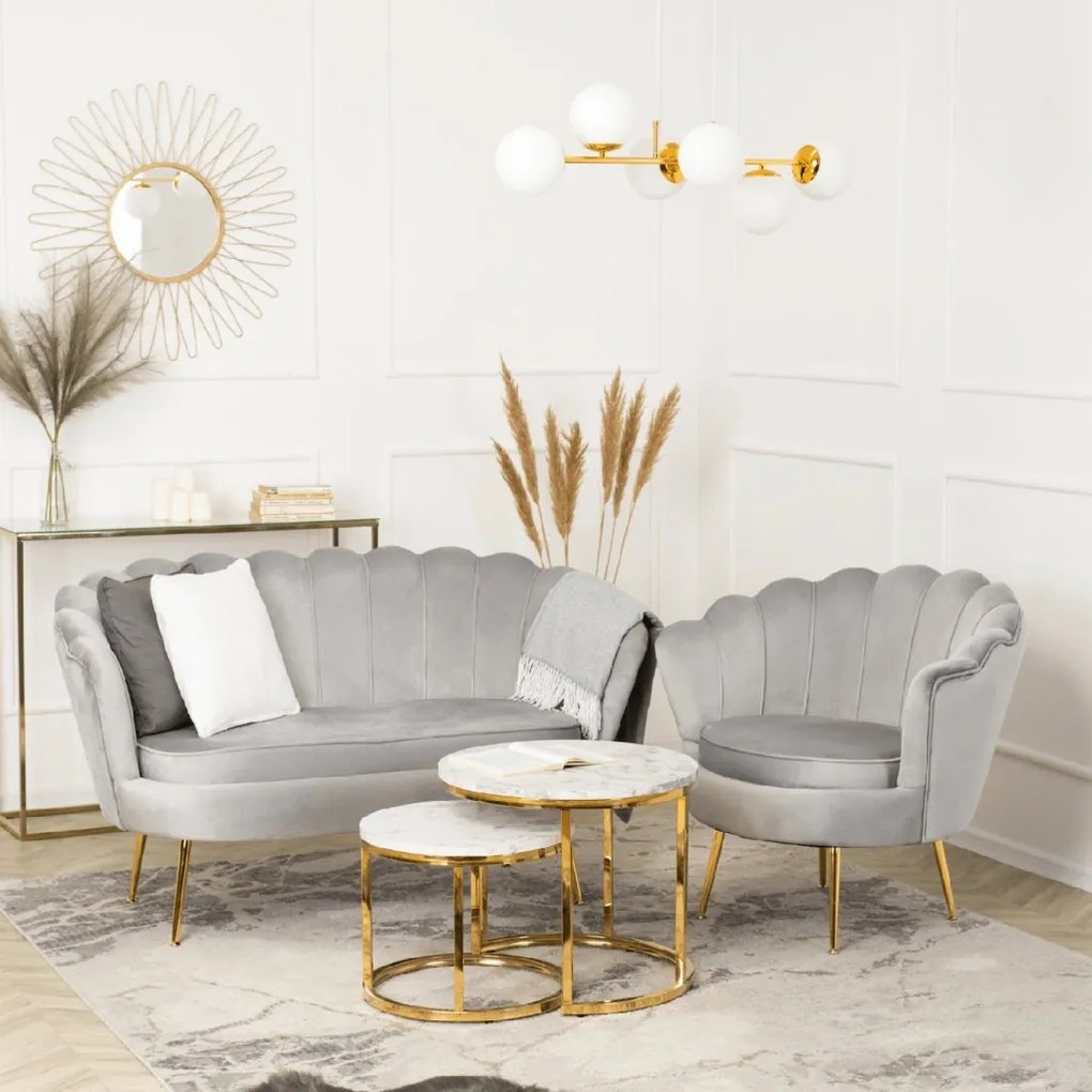 PROXIMA.store - Elegantná pohovka Zendaya FARBA: sivá