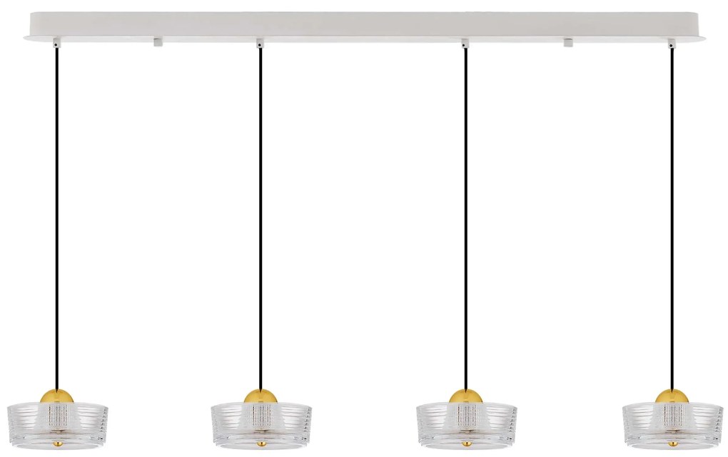 LED platinum zlaté moderné svietidlo Keros