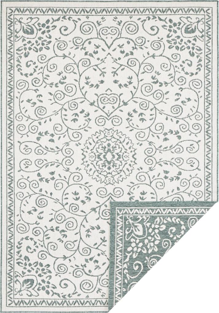 Bougari - Hanse Home koberce Kusový koberec Twin Supreme 103865 Green/Cream - 80x150 cm