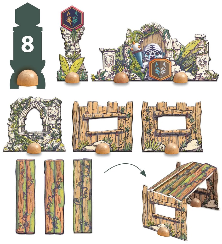 Arty Toys – Puzzl’Up – pirát Voras z klanu Furious – 18 ks