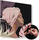 Maľovanie podľa čísel ŽENA – nízka náročnosť SPECIAL BLACK EDITION