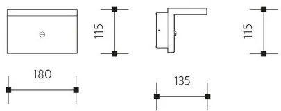 Panlux PN42300005 Záhradné LED nástenné svietidlo Natura N antracit, 12 W