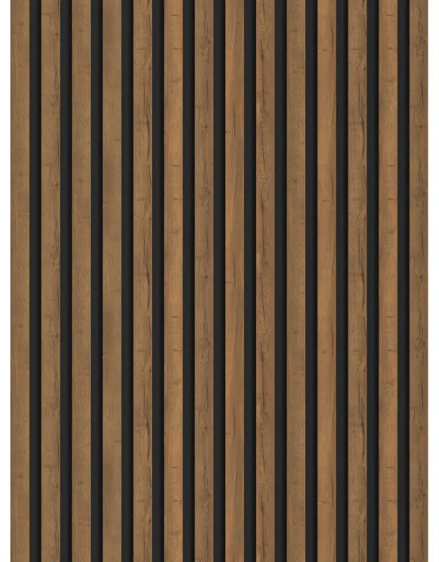 Mexen Lam-B, stenové lamely 275 × 31,5 cm, HDF doska 4 mm, dub moka, S100-275317-2812-074