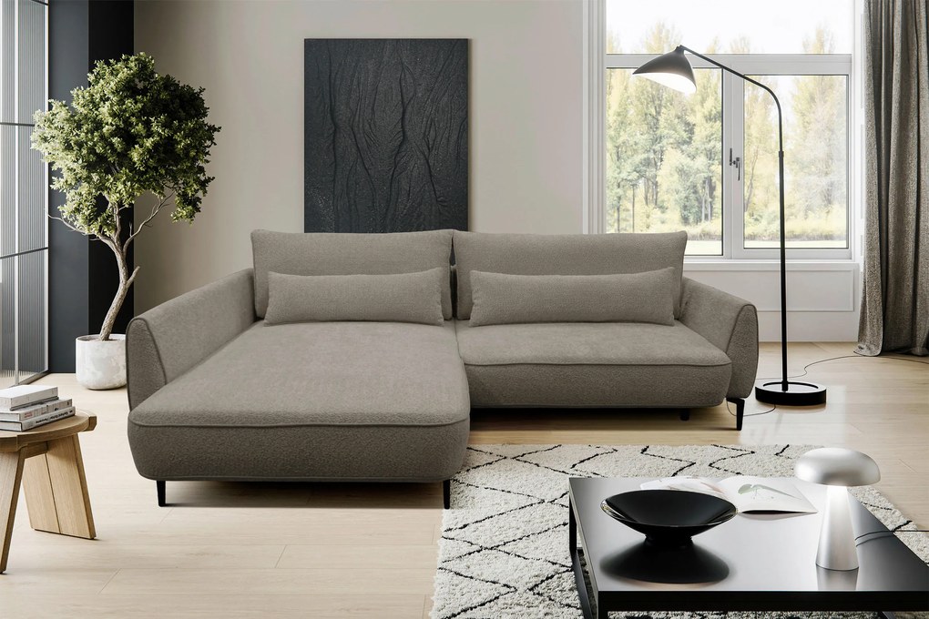 XXXLutz ROHOVÁ SEDAČKA, textil, béžová MID.YOU - Sedačky - 001574005703