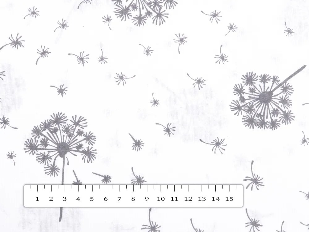 Biante Bavlnený okrúhly obrus Sandra SA-189 Odkvitnuté púpavy Ø 110 cm
