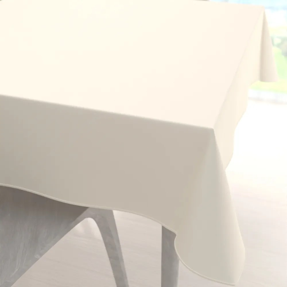 Biante Teflónový štvorcový obrus TF-037 Smotanový bez vzoru 100x100 cm