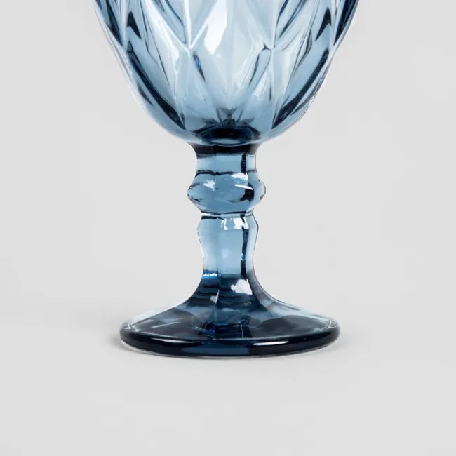 Sada štyroch pohárov LUNNA na víno, modré 241217 340 ml (4 ks)